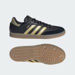 Adidas Samba OG IH8159 - Black & Gold Messi-Inspired Sneakers Adidas Samba OG IH8159 black and gold sneakers with gum sole, Messi-inspired