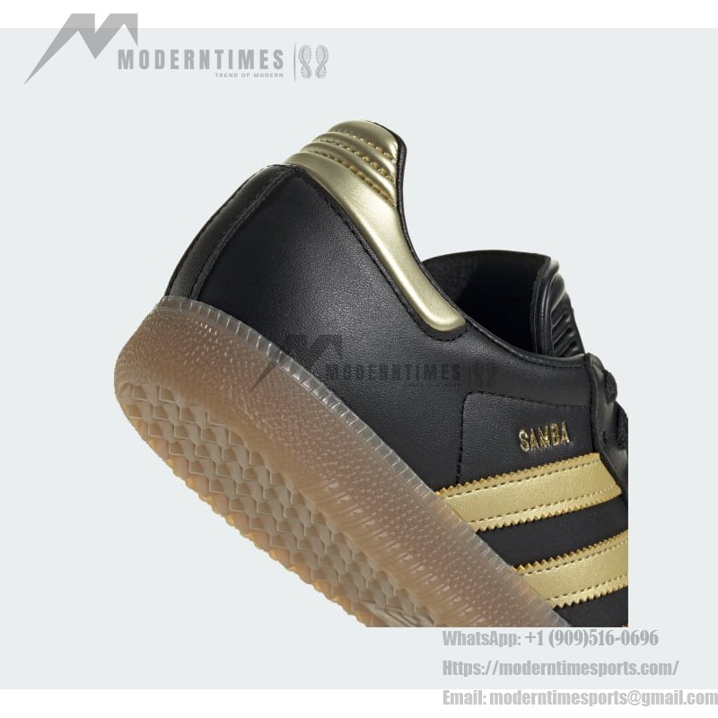 Adidas Samba OG IH8159 - Black & Gold Messi-Inspired Sneakers Adidas Samba OG IH8159 black and gold sneakers with gum sole, Messi-inspired