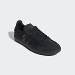 Adidas Samba OG JI4647 - Elegance in Every Step Adidas Samba OG JI4647 black suede sneakers with gold detailing