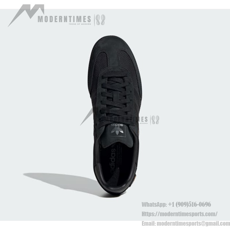 Adidas Samba OG JI4647 - Elegance in Every Step Adidas Samba OG JI4647 black suede sneakers with gold detailing