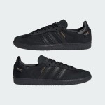 Adidas Samba OG JI4647 - Elegance in Every Step Adidas Samba OG JI4647 black suede sneakers with gold detailing