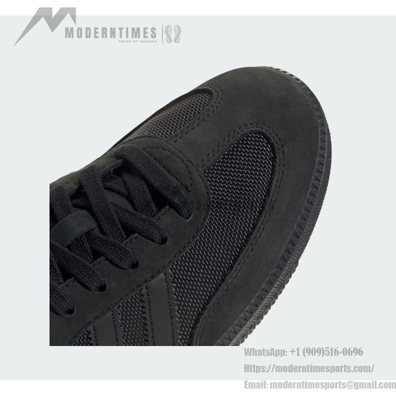 Adidas Samba OG JI4647 - Elegance in Every Step Adidas Samba OG JI4647 black suede sneakers with gold detailing