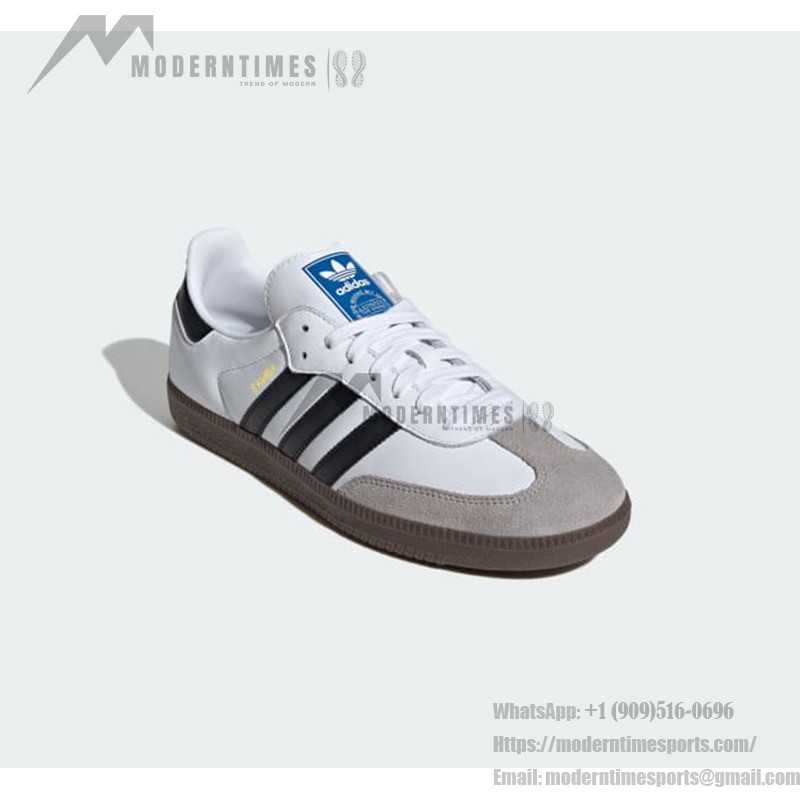 Adidas Samba OG B75806 Classic Sneakers Adidas Samba OG B75806 - White Leather Sneakers with Black Stripes