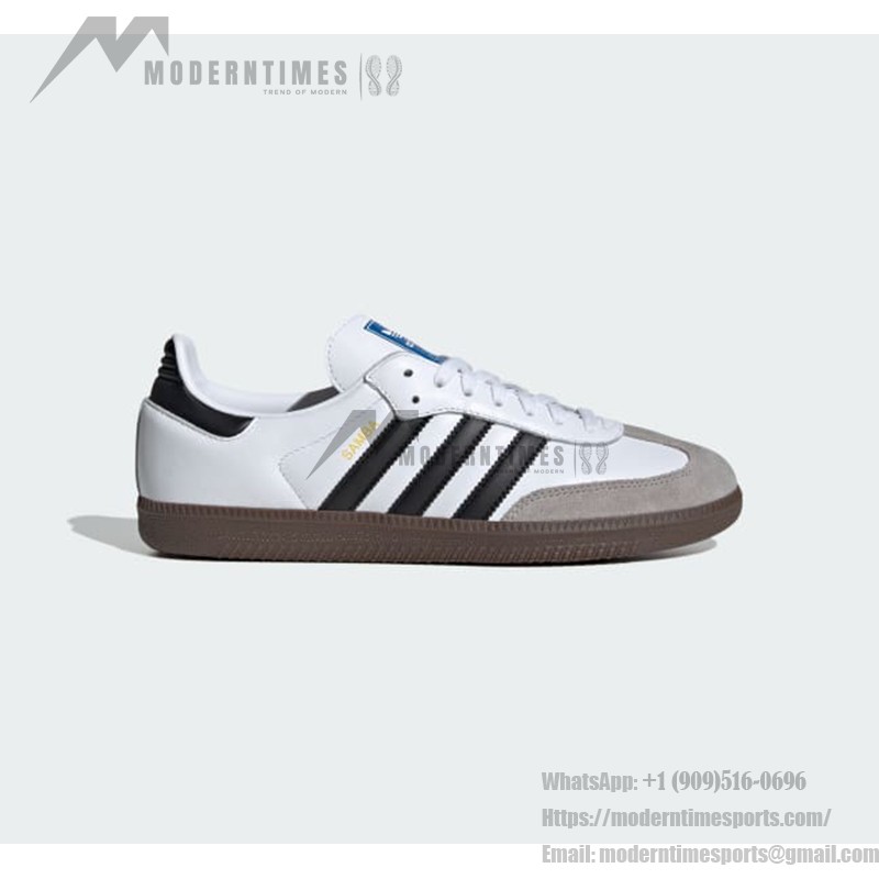 Adidas Samba OG B75806 Classic Sneakers Adidas Samba OG B75806 - White Leather Sneakers with Black Stripes