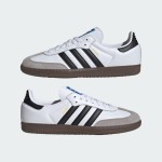 Adidas Samba OG B75806 Classic Sneakers Adidas Samba OG B75806 - White Leather Sneakers with Black Stripes