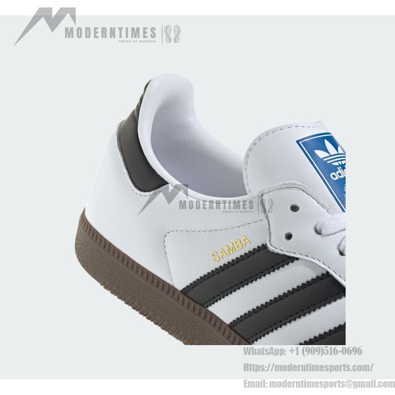 Adidas Samba OG B75806 Classic Sneakers Adidas Samba OG B75806 - White Leather Sneakers with Black Stripes