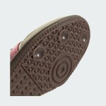 Adidas Samba OG IG1962 - White Sneakers with Pink Stripes for Retro Style Adidas Samba OG Shoes IG1962 - White Leather Sneakers with Pink Stripes