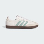 Adidas Samba OG IH2752 - White Sneakers with Mint Green Stripes Adidas Samba OG IH2752 white leather sneakers with mint green stripes and gum sole