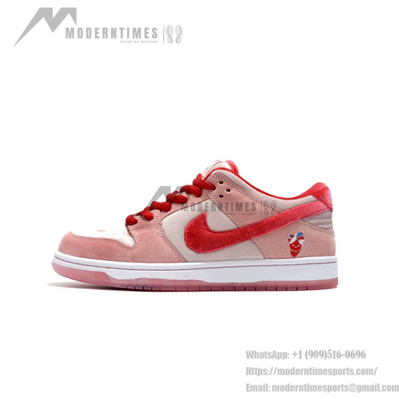 StrangeLove × Nike SB ダンクロー「バレンタインデー」CT2552-800 限定版スケートシューズ StrangeLove × Nike SB ダンクロー「バレンタインデー」CT2552-800 - 限定版スケートシューズ ピンクスエードとハート刺繍付き