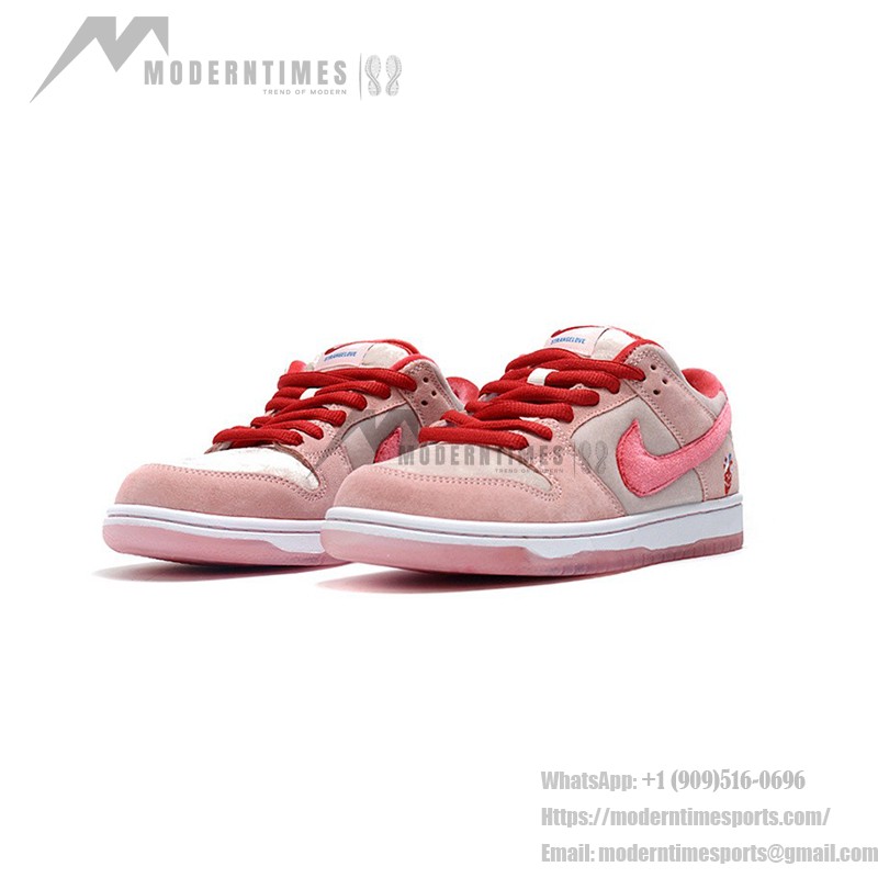 StrangeLove × Nike SB ダンクロー「バレンタインデー」CT2552-800 限定版スケートシューズ StrangeLove × Nike SB ダンクロー「バレンタインデー」CT2552-800 - 限定版スケートシューズ ピンクスエードとハート刺繍付き