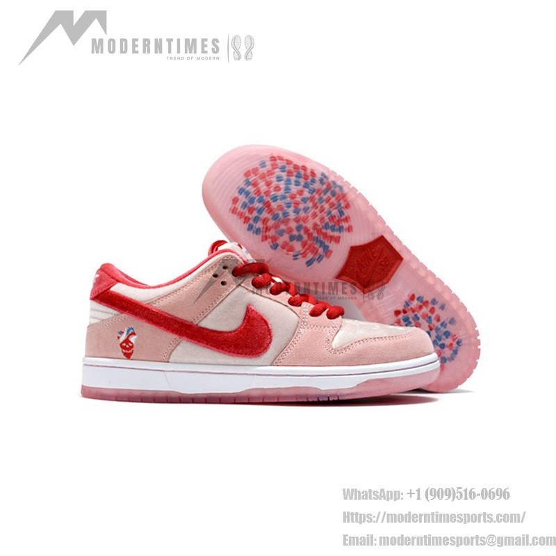 StrangeLove × Nike SB ダンクロー「バレンタインデー」CT2552-800 限定版スケートシューズ StrangeLove × Nike SB ダンクロー「バレンタインデー」CT2552-800 - 限定版スケートシューズ ピンクスエードとハート刺繍付き