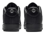 Stüssy x Nike Air Force 1 Low 'Black' - ミニマルなキャンバス コラボスニーカー Stüssy x Nike Air Force 1 Low 'Black' CZ9084-001 - オールブラック キャンバス ストリートウェアスニーカー