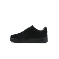 Stüssy x ナイキ エア フォース 1 ロー "Black Hemp" CZ9084-001 プレミアムブラックスニーカー | アイコニックなストリートウェアコラボ