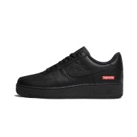 Supreme x Nike Air Force 1 Low CU9225-001 - アイコニックな赤いSupremeボックスロゴが特徴の洗練されたブラックレザースニーカー