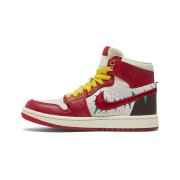 Teyana Taylor x Wmns Air Jordan 1 High Zoom Comfort 2 "A Rose From Harlem" FJ0604-601 - Limited Edition Red & White Rose Stitching Sneaker