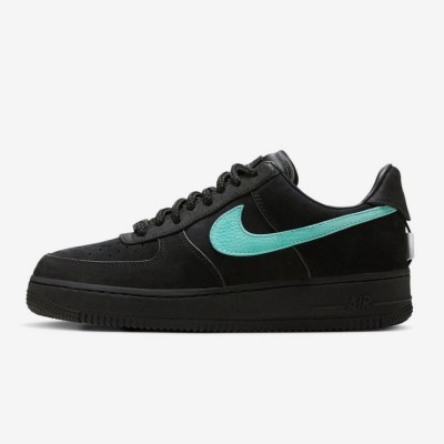 Tiffany & Co. x Nike Air Force 1 Low DZ1382-001 - ティファニーブルーのスウッシュが特徴のプレミアムブラックスエードスニーカー