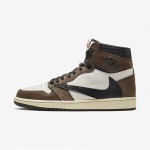 Travis Scott x Air Jordan 1 High OG NRG CD4487-100 Limited Edition Travis Scott x Air Jordan 1 High OG NRG CD4487-100 Reverse Swoosh Brown Limited Edition Sneaker