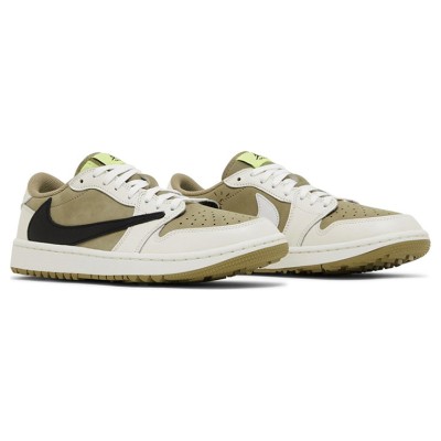 Travis Scott x Air Jordan 1 Low Golf “Olive” FZ3124-200 | Perfect Fusion of Golf Performance and Fashion