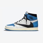 Travis Scott x Fragment Design x Air Jordan 1 High OG Collab DH3227-105 Travis Scott x Fragment Design x Air Jordan 1 High OG Blue White Black DH3227-105