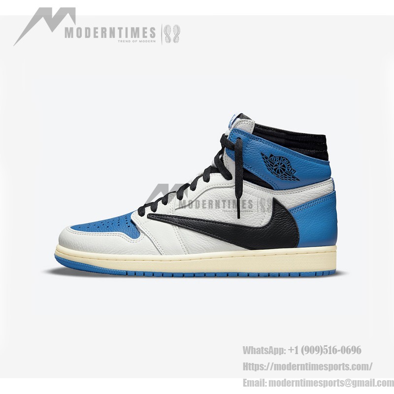 Travis Scott x Fragment Design x Air Jordan 1 High OG Collab DH3227-105 Travis Scott x Fragment Design x Air Jordan 1 High OG Blue White Black DH3227-105