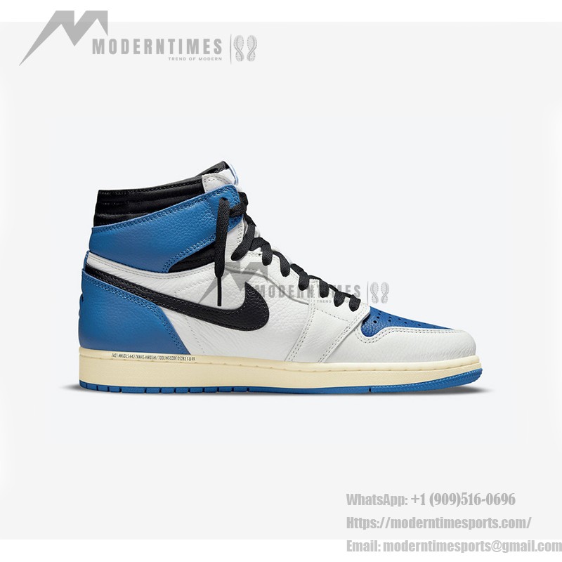 Travis Scott x Fragment Design x Air Jordan 1 High OG Collab DH3227-105 Travis Scott x Fragment Design x Air Jordan 1 High OG Blue White Black DH3227-105