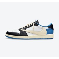 独占発売：Travis Scott x Fragment x Air Jordan 1 Low OG DM7866-140 - トリプルコラボ限定版スニーカー