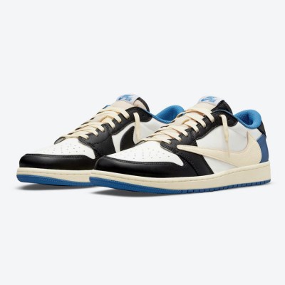 独占発売：Travis Scott x Fragment x Air Jordan 1 Low OG DM7866-140 - トリプルコラボ限定版スニーカー