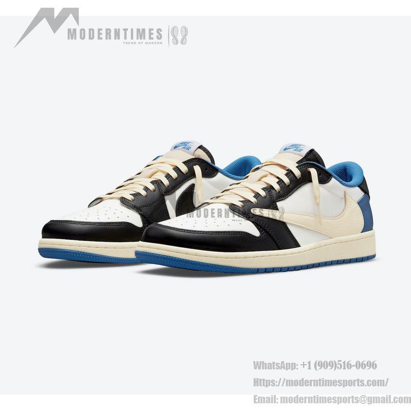 限定版 Travis Scott x Fragment x Air Jordan 1 Low OG スニーカー Travis Scott x Fragment x Air Jordan 1 Low OG DM7866-140 トリプルコラボスニーカー