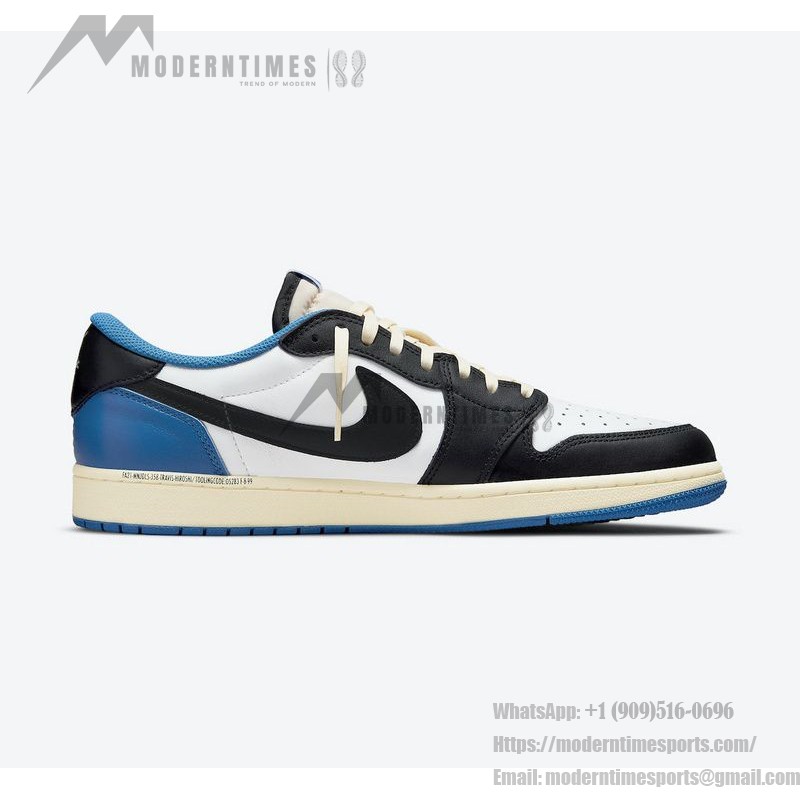 限定版 Travis Scott x Fragment x Air Jordan 1 Low OG スニーカー Travis Scott x Fragment x Air Jordan 1 Low OG DM7866-140 トリプルコラボスニーカー
