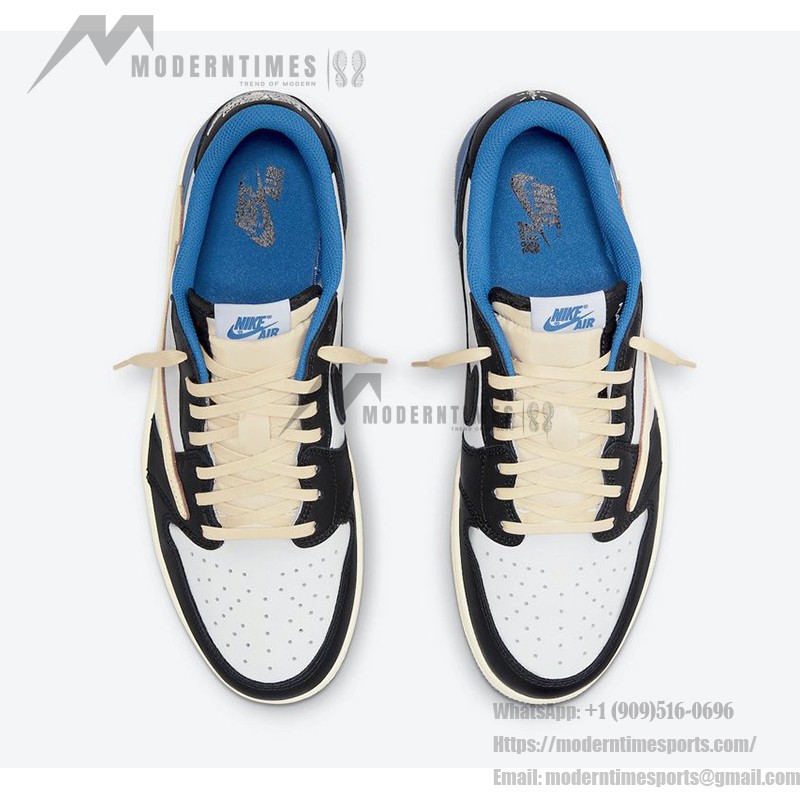 限定版 Travis Scott x Fragment x Air Jordan 1 Low OG スニーカー Travis Scott x Fragment x Air Jordan 1 Low OG DM7866-140 トリプルコラボスニーカー