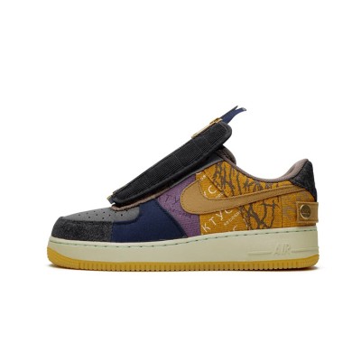 Travis Scott x Nike Air Force 1 Low 'Cactus Jack' CN2405-900 - ワークウェア風パッチワークコラボスニーカー
