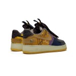 Travis Scott x Nike Air Force 1 Low 'Cactus Jack' - ワークウェア風パッチワークスニーカー Travis Scott x Nike Air Force 1 Low 'Cactus Jack' CN2405-900 - ジッパー付きパッチワークコラボスニーカー