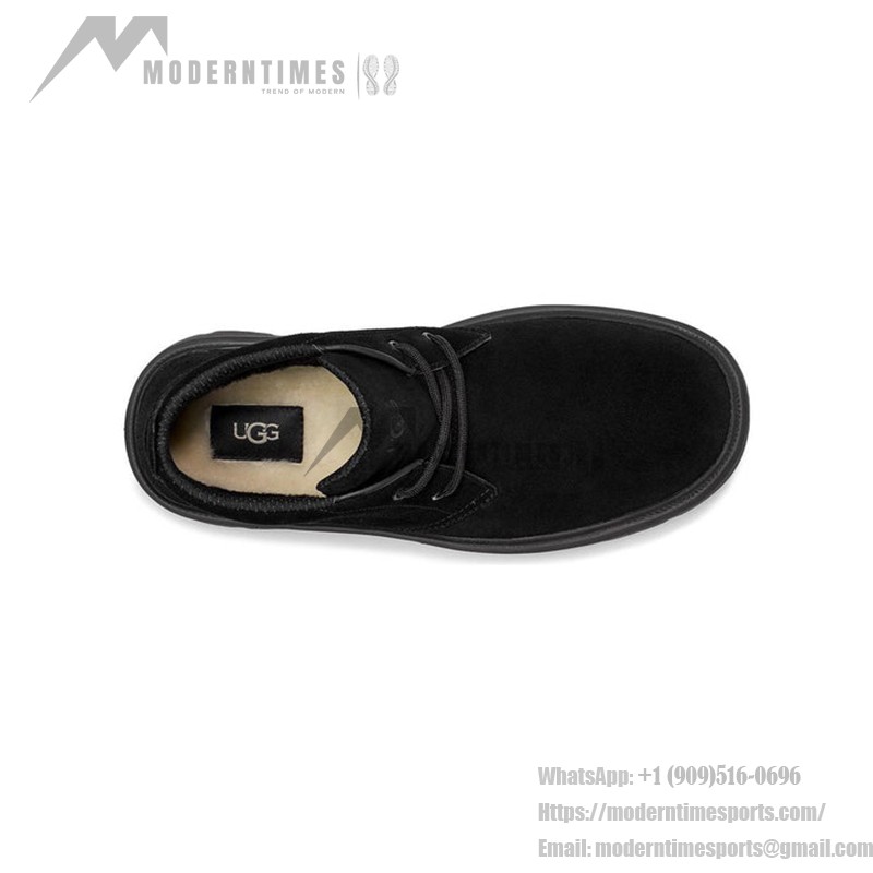 UGG バーレイ チャッカ トレーナー ブラック 1151773:スタイリッシュなスエードチャッカブーツ UGG バーレイ チャッカ トレーナー ブラック 1151773:軽量EVAソール付きのスタイリッシュなスエードチャッカブーツ