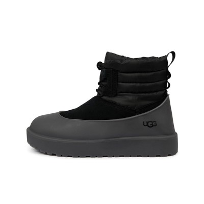 UGG クラシック ミニ レースアップ ウェザー：全天候に対応する防水で暖かいブーツ