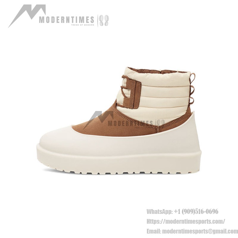 UGG Classic Mini Lace-Up Weather Boot Chestnut/Whitecap 1120849 - Stay Comfortable in All Weather UGG Classic Mini Lace-Up Weather Boot Chestnut/Whitecap 1120849 - Waterproof Sheepskin Boots for Cold Weather