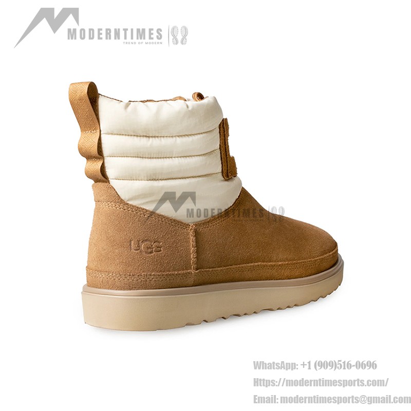 UGG Classic Mini Lace-Up Weather Boot Chestnut/Whitecap 1120849 - Stay Comfortable in All Weather UGG Classic Mini Lace-Up Weather Boot Chestnut/Whitecap 1120849 - Waterproof Sheepskin Boots for Cold Weather