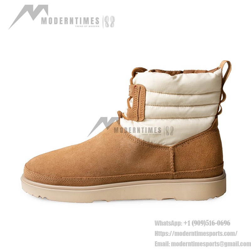 UGG Classic Mini Lace-Up Weather Boot Chestnut/Whitecap 1120849 - Stay Comfortable in All Weather UGG Classic Mini Lace-Up Weather Boot Chestnut/Whitecap 1120849 - Waterproof Sheepskin Boots for Cold Weather