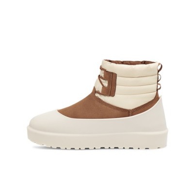 UGG クラシック ミニ レースアップ ウェザーブーツ チェスナット/ホワイトキャップ 1120849 - 防水シープスキンブーツ オールウェザー対応