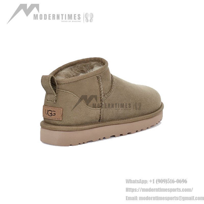 UGG Classic Ultra Mini Antelope: Lightweight and Stylish Boots UGG Classic Ultra Mini Antelope Boots with Sheepskin Lining