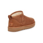 UGG クラシック ウルトラ ミニ チェスナット 1116109 ブーツ - シープスキンとウールの裏地 UGG クラシック ウルトラ ミニ チェスナット 1116109 ブーツ - シープスキンとウールの裏地