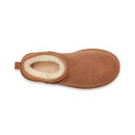 UGG クラシック ウルトラ ミニ チェスナット 1116109 ブーツ - シープスキンとウールの裏地 UGG クラシック ウルトラ ミニ チェスナット 1116109 ブーツ - シープスキンとウールの裏地