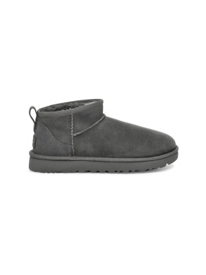 UGG クラシック ウルトラ ミニ グレー 1116109 - 日常の快適さのためのふわふわシープスキンブーツ