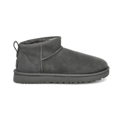 UGG クラシック ウルトラ ミニ グレー 1116109 - 日常の快適さのためのふわふわシープスキンブーツ