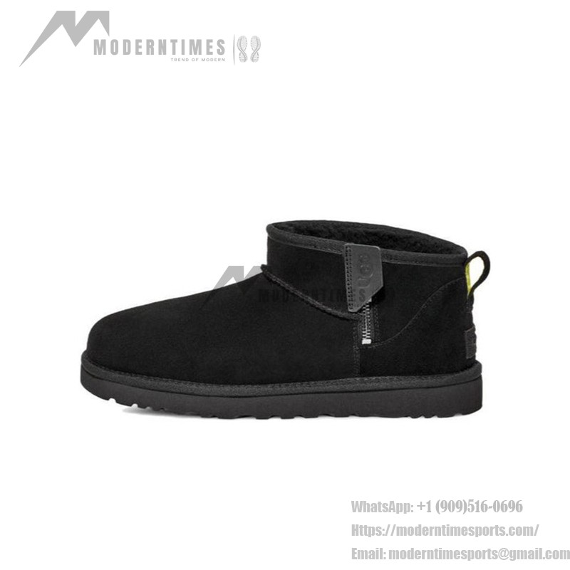 UGG Classic Ultra Mini Zip Boot Black 1143984 - Stylish and Warm Waterproof Winter Boots UGG Classic Ultra Mini Zip Boot Black 1143984 - Waterproof Winter Boots