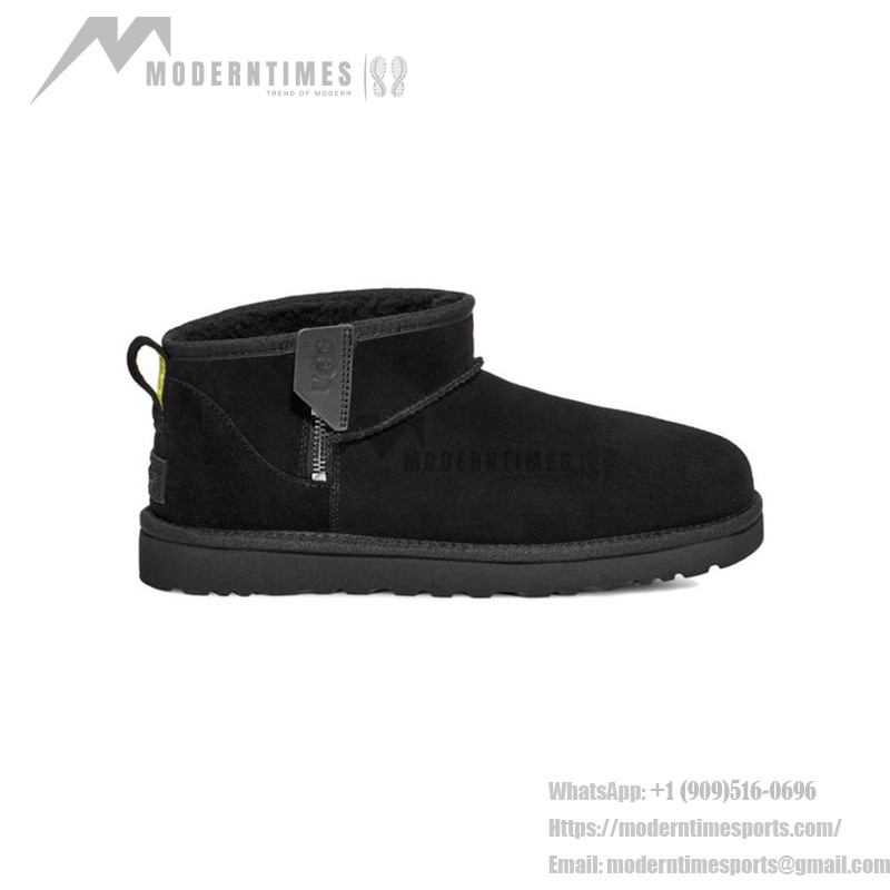 UGG Classic Ultra Mini Zip Boot Black 1143984 - Stylish and Warm Waterproof Winter Boots UGG Classic Ultra Mini Zip Boot Black 1143984 - Waterproof Winter Boots