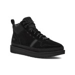 UGG ハイランド ハイ ヘリテージ トレーナー ブラック 1144054:スエードとEVAソールのハイカットスニーカー UGG ハイランド ハイ ヘリテージ トレーナー ブラック 1144054 プレミアムスエードとEVAソールを備えたハイカットスニーカー
