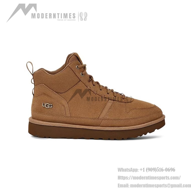 UGG ウィメンズ ハイランド ハイ ヘリテージ トレーナー チェスナット 1144054 UGG ウィメンズ ハイランド ハイ ヘリテージ トレーナー チェスナット 1144054 - スタイリッシュなスエードブーツ