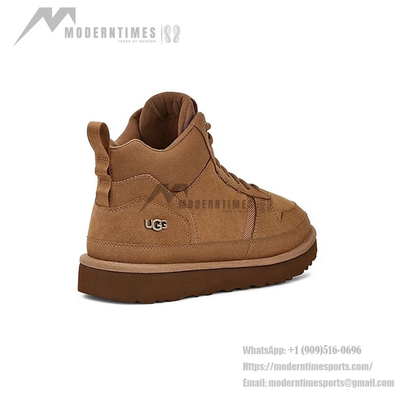 UGG ウィメンズ ハイランド ハイ ヘリテージ トレーナー チェスナット 1144054 UGG ウィメンズ ハイランド ハイ ヘリテージ トレーナー チェスナット 1144054 - スタイリッシュなスエードブーツ
