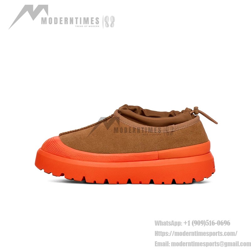 UGG メンズ タスマン ウェザー ハイブリッド チェスナット/オレンジ - スタイリッシュで防水スエードシューズ UGG メンズ タスマン ウェザー ハイブリッド チェスナット/オレンジ 1144096 - スタイリッシュな防水スエードシューズ
