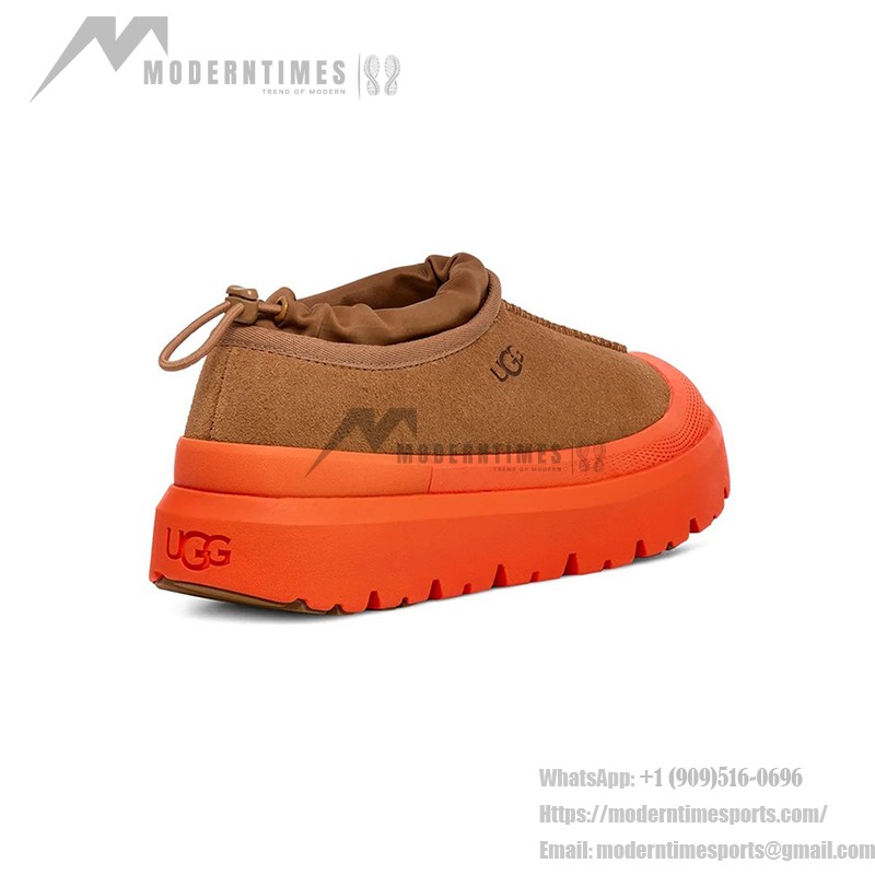 UGG メンズ タスマン ウェザー ハイブリッド チェスナット/オレンジ - スタイリッシュで防水スエードシューズ UGG メンズ タスマン ウェザー ハイブリッド チェスナット/オレンジ 1144096 - スタイリッシュな防水スエードシューズ